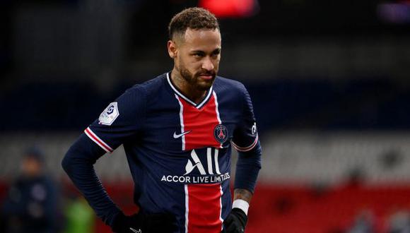 Neymar se lesionó en el partido ante Caen por la Copa de Francia. (Foto: AFP)