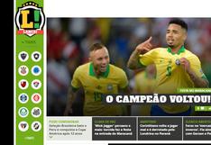 Perú vs. Brasil: así reaccionaron los medios brasileños tras conseguir el título de la Copa América | FOTOS