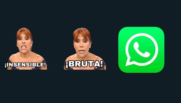 ¡Ya puedes tener los stickers de WhatsApp de Magaly Medina totalmente gratis aquí! (Foto: WhatsApp)