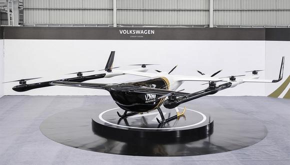 Vehículo tiene la apariencia de un dron. Puede hacer despegue y aterrizaje vertical. (Foto: volkswagen-newsroom.com)