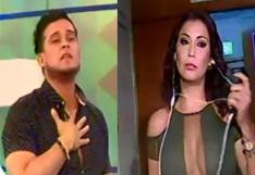 Lo que no se vio del encuentro entre Karla Tarazona y Christian Domínguez en “Espectáculos” 