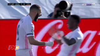 Real Madrid vs. Valencia: golazo de Benzema para el 1-0 de los blancos | VIDEO
