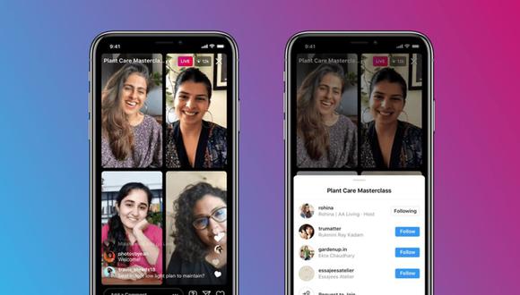 Con las Salas en Vivo de Instagram podemos hacer streaming de hasta 4 personas al mismo tiempo. (Foto: Instagram)