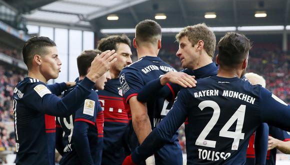 Bayern Múnich venció 2-0 al Mainz con gol de James Rodríguez. (Foto: Agencias)