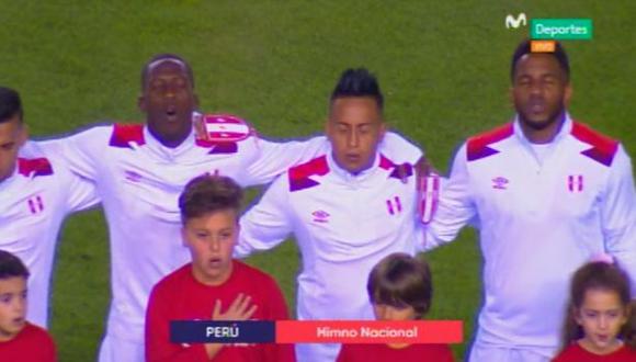 Emocionante: así se escuchó el himno de Perú en el Estadio Monumental. (Foto: Captura)