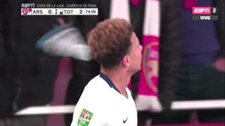 Arsenal vs. Tottenham: Dele Alli recibió un botellazo en la cabeza en pleno partido | VIDEO