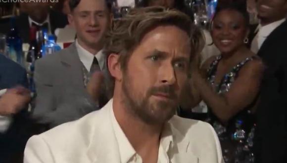 Ryan Gosling y su peculiar reacción tras el triunfo de “I’m Just Ken” en los Critics Choice Awards. (Foto: Captura de video)
