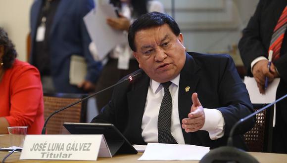 José Luna Gálvez solicita que la procuraduría no sea parte damnificada en la investigación. (Foto: Congreso)