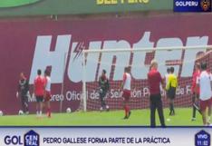 Así entrenó Pedro Gallese para el Perú vs Argentina por eliminatorias
