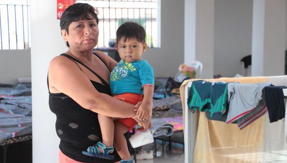 Carmen Benites logr&oacute; rescatar a su nieto de un a&ntilde;o del huaico. (Foto: Johnny Aurazo / El Comercio)