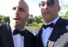 Vin Diesel acompañó a Nicky Jam en el día de su boda y este video se vuelve viral