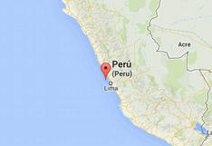 Sismo de 3,9 grados se registró esta tarde en Lima
