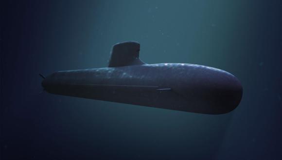 Esta imagen generada por computadora en Francia muestra un submarino de aleta corta Barracuda de 4.500 toneladas. (HO / DCNS / AFP).