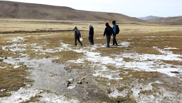 La ola de frío se extendió a otras zonas altas del sur andino. Según el Servicio Nacional de Meteorología e Hidrología (Senamhi) la localidad tacneña de Susapaya presentó un valor mínimo de -12,6°C a la altura de la estación Villacota; mientras que en el distrito de Paca los termómetros marcaron -11,6°C respectivamente (Foto: archivo)