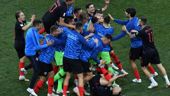 Croacia jugó un discreto partido ante Dinamarca, pero le alcanzó para avanzar a los cuartos de final del Mundial. En la siguiente ronda jugará ante Rusia. (Foto: AFP)