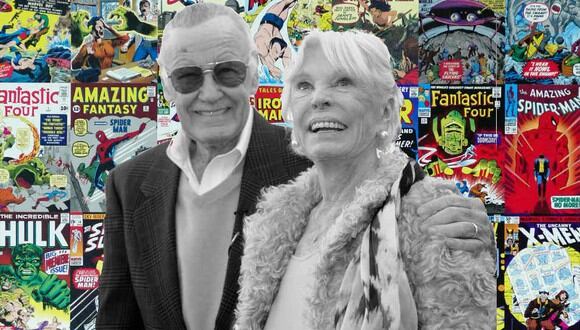 Stan Lee enviudó el año pasado tras la muerte de Joanie, su esposa durante casi siete décadas. (Foto: AFP/Composición)