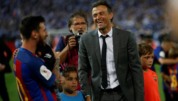 El ex técnico del Barcelona, Luis Enrique, logró nueve de trece trofeos (incluido Champions) en los tres años que dirigió el equipo azulgrana. (Foto: Reuters)