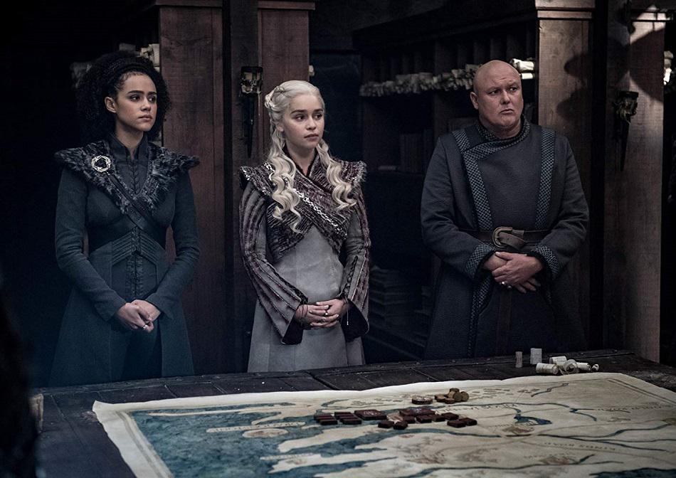 Daenerys y sus aliados discuten la estrategia de batalla (Foto: HBO)<br>