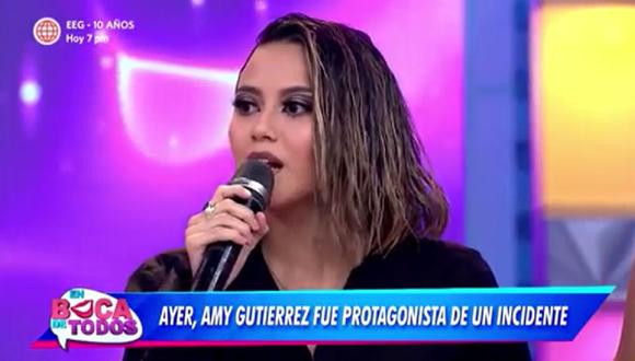 Amy Gutiérrez en el programa "En boca de todos". (Foto: América TV).