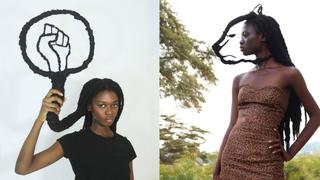 Laetitia Ky, la ‘tiktoker’ que realiza impresionantes esculturas con su cabello | FOTOS 