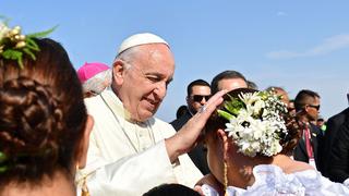 Con marinera y música: así fue recibido el Papa en Trujillo