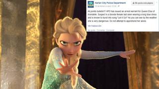 Facebook: policías quieren capturar a Elsa de "Frozen"
