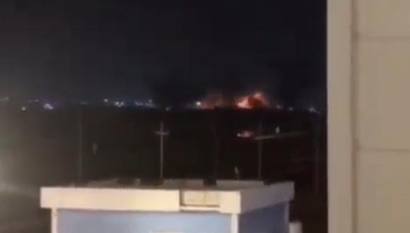 Un periodista de AFP en Erbil escuchó tres explosiones. (Foto: Captura de video).