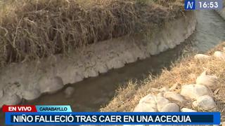 Carabayllo: menor de 4 años falleció tras caer a acequia cuando su madre lavaba ropa