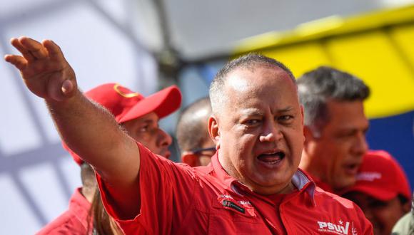 El número 2 del chavismo Diosdado Cabello. (Foto: Federico PARRA / AFP).