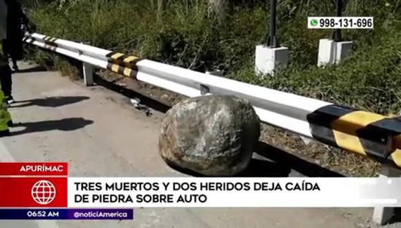 Tres muertos y dos heridos en Apurímac. (Foto: América Noticias)