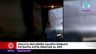 Santa Anita: Policía logró recuperar camión robado gracias al GPS  