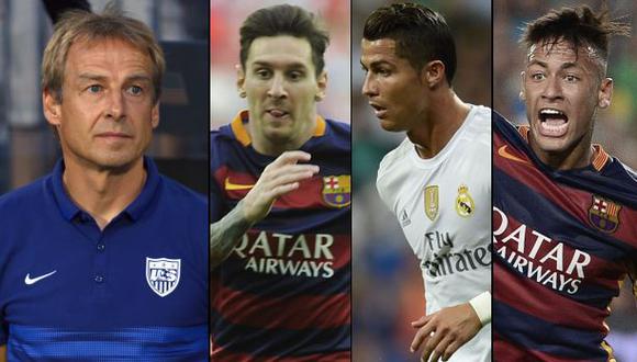 ¿Messi, CR7 o Neymar? La contundente respuesta de Klinsmann