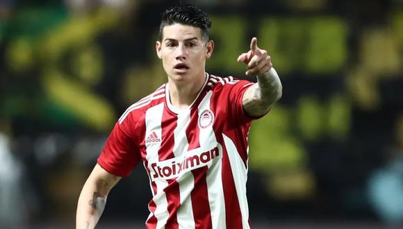 James Rodríguez regresó a Olympiacos con un problema físico. (Foto: AFP)