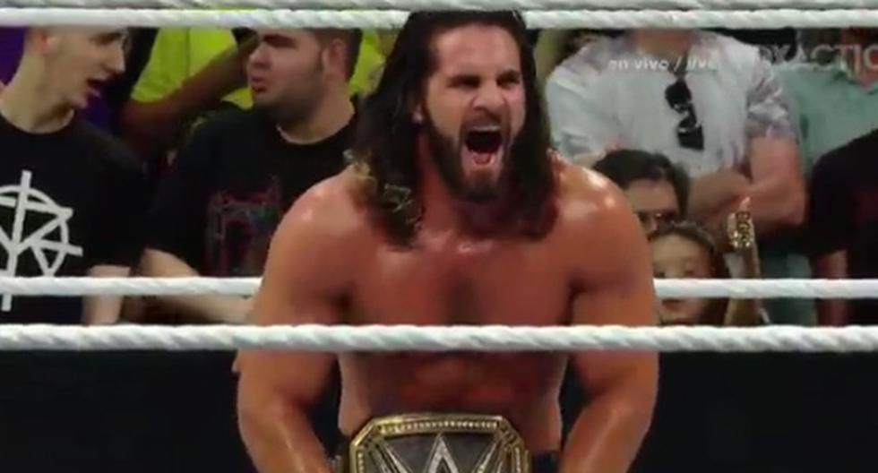 Por solo unos minutos volvió a ser campeón Seth Rollins. (Foto: Captura FOX Action)