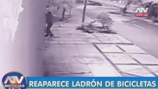 Miraflores: ladrón roba bicicleta dentro de cochera de edificio