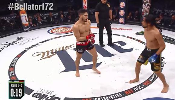 Peruano Gastón Bolaños debutó en Bellator con victoria por TKO