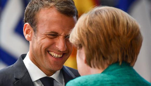 El presidente Emmanuel Macron se reunirá en Marsella con la canciller Angela Merkel para consolidar su "arco progresista". (Foto: AFP)