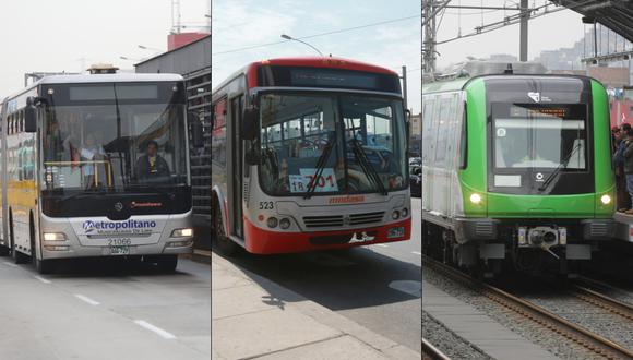 Para el sábado 30 y domingo 31, los servicios de transporte público regresarán a sus horarios habituales. Foto: composición EC