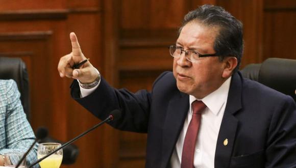 Fiscal supremo Pablo Sánchez también dijo que han tratado de intimidarlo por la investigación que lleva a cabo. (Foto: Congreso de la República)