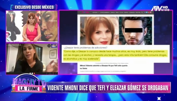 Stephanie Valenzuela se defiende tras declaraciones de la prima de Eleazar Gómez. (Foto: Captura ATV)