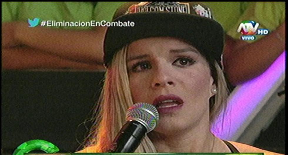 Entre lágrimas, Alejandra Baigorria anuncia su retiro de Combate. (Foto: Captura/ATV)