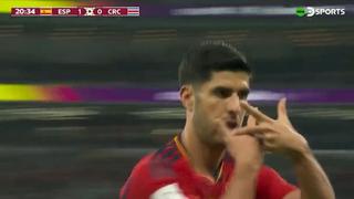 Puro toque y gol: Marco Asensio termina acción colectiva de España para el 2-0 a Costa Rica | VIDEO