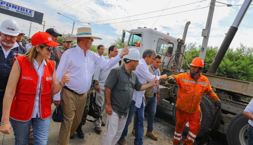 PPK visitó Piura para supervisar obras de rehabilitación en zonas que fueron afectadas por el fenómeno de El Niño costero. (Foto: Presidencia de la República)