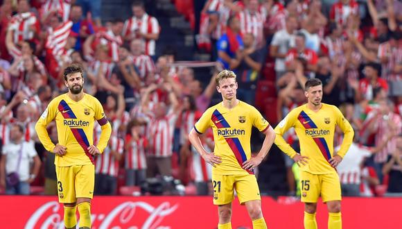 Barcelona debutó en LaLiga con derrota ante el Athletic Club en Bilbao. (Foto: AFP)