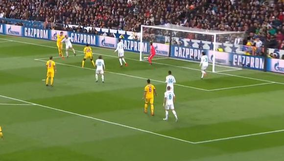En el Real Madrid vs. Juventus, Mario Mandzukic anotó el segundo gol de los italianos