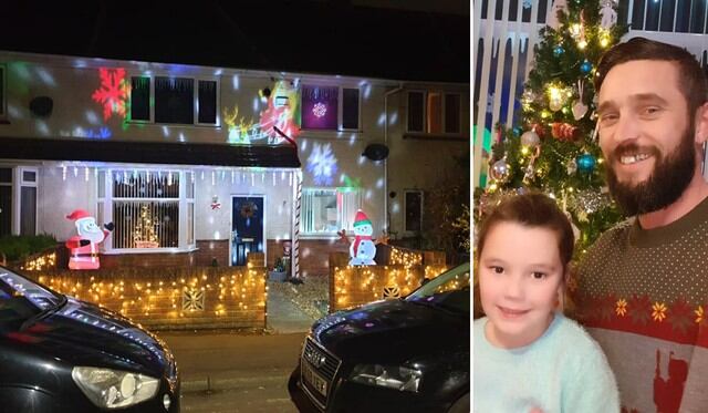 Una padre de familia sorprendió al mundo por su original respuesta a las críticas de vecinos hacia su decoración navideña. (Foto: Billy Morgan en Facebook)