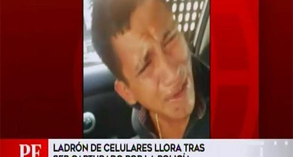 Ladrón llora y dice esto tras ser detenido: \"estoy decepcionado y borracho\". (Foto: América Noticias)