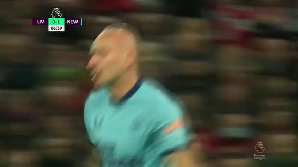 Gol de Shelvey para el 0-1 de Newcastle vs. Liverpool | Video: ESPN.