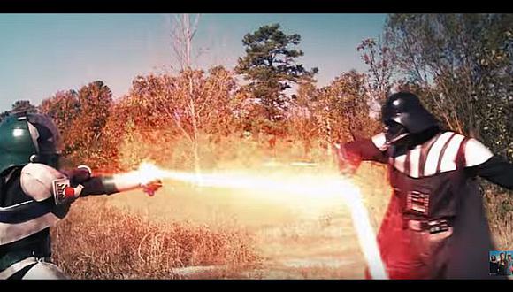 El increíble combate entre Darth Vader y Buzz Lightyear