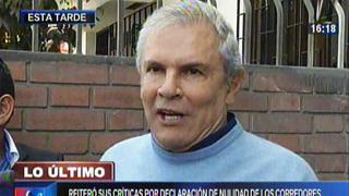 Castañeda dice que ministro Alonso Segura debe renunciar al MEF